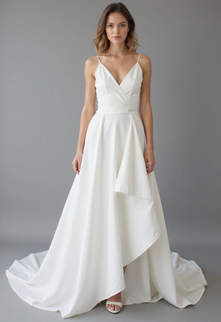 15 Stunning Bridal Fashion Trends for 2024 (Prepare to Be Amazed by #9!) - 4. Asymmetrical Designs