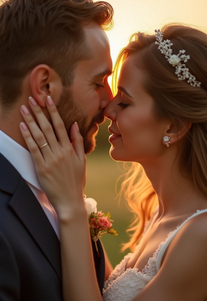 18 Unique Wedding Photography Poses That Will Make Your Album Pop - 1. The Whispered Secret