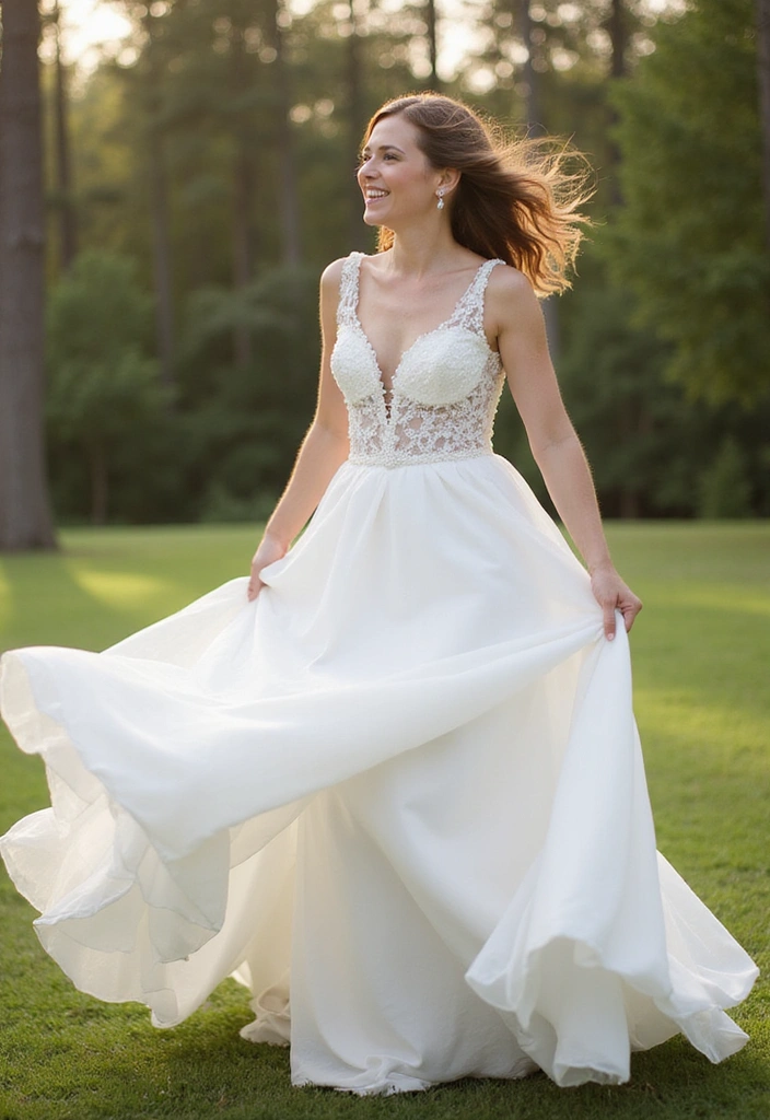 18 Unique Wedding Photography Poses That Will Make Your Album Pop - 12. The Twirling Bride