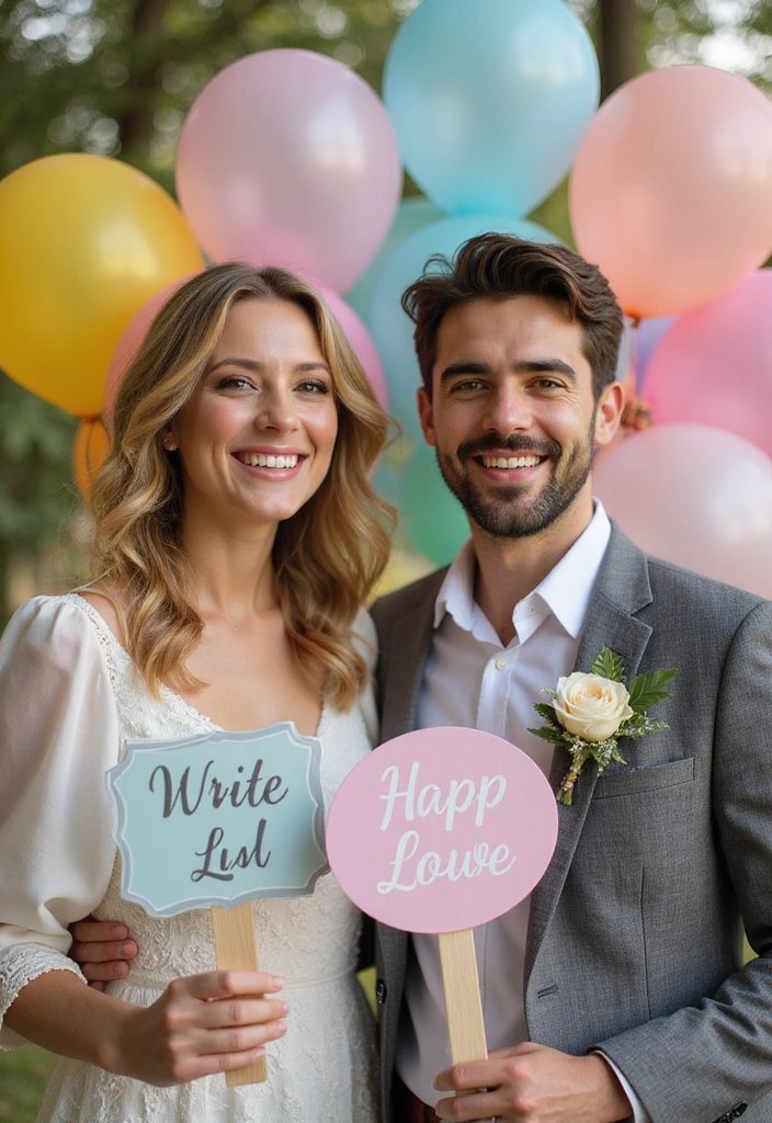 18 Unique Wedding Photography Poses That Will Make Your Album Pop - 4. Fun with Props