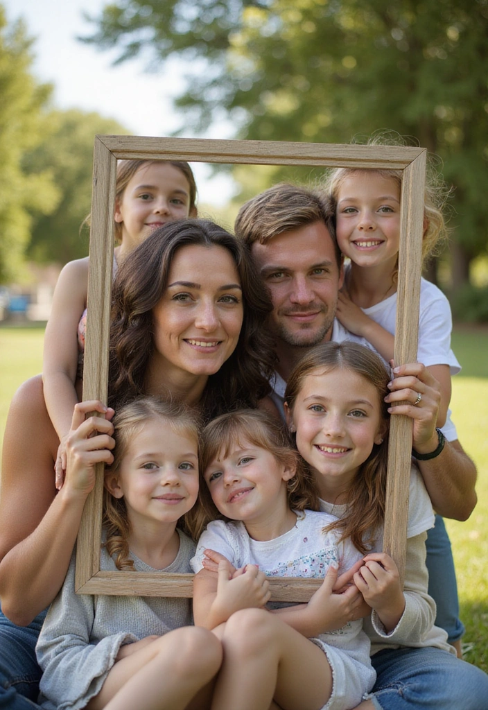18 Unique Wedding Photography Poses That Will Make Your Album Pop - 6. The Family Frame